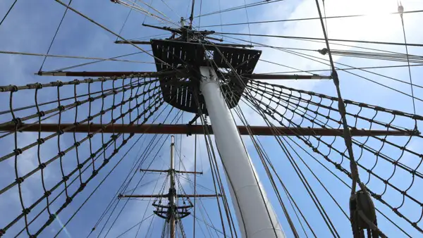 Shipmasts of a sailing vessel