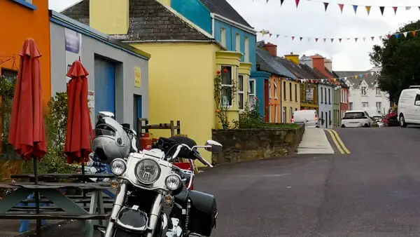Colourful town at the south west coast