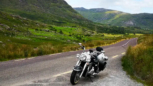 Motorbike in Beara mountains