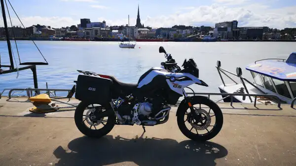 Motorbike at Wexford harbour