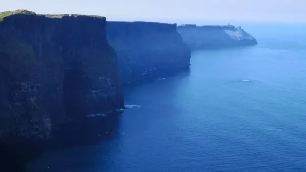 The cliffs of Moher in morning mist