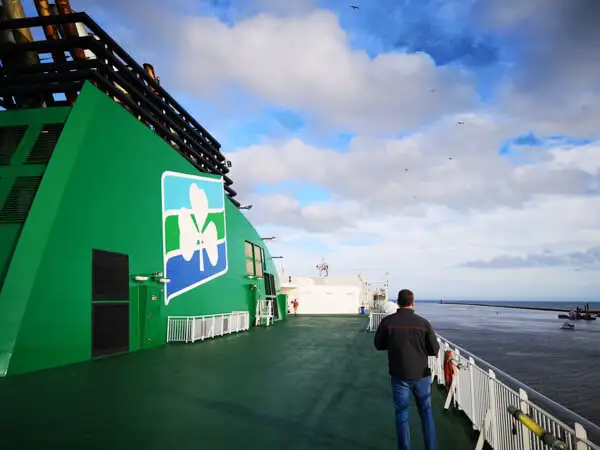 Irish Ferries ferry at Cherbourg Harbour