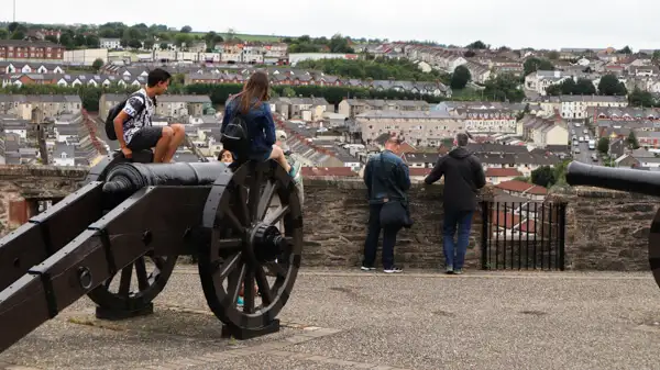 Old cannons on Londonderry/Derry city wall