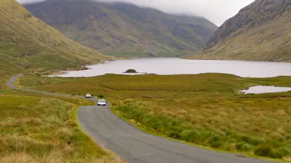 View on Doo Lough in the mountains of Mayo