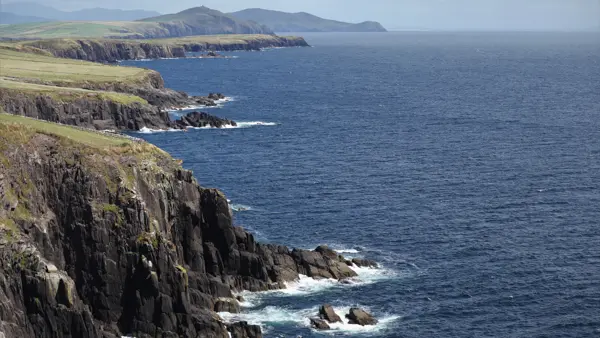Big cliffs at the southern coast of Dingle