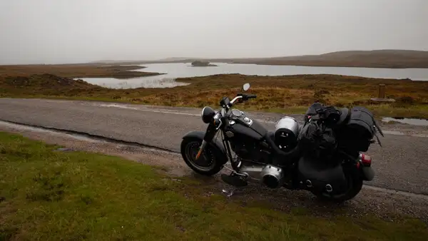 Motorbike in the Highlands