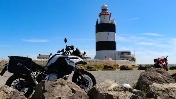 Motorcycle at Hook Lighthouse