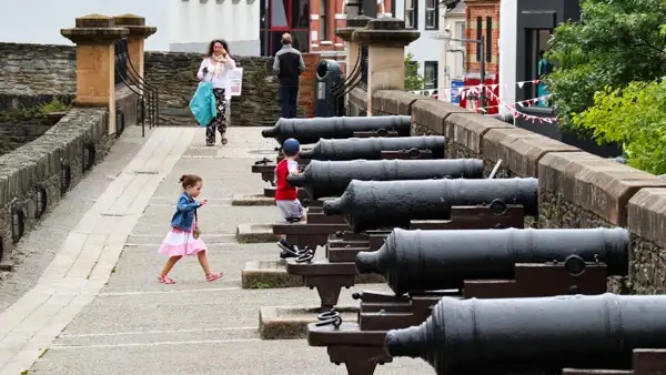 On the walls near Tower Museum in Derry / Londonderry