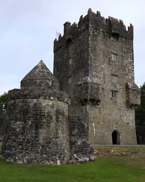 Round tower and keep inside Aughnanure Castle