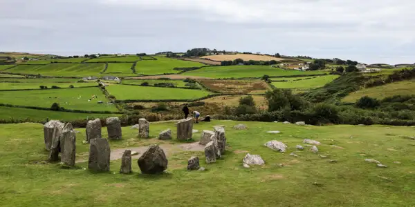 Drombeg Stone Circe and landscape