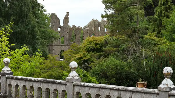 Folly wall at Belvedere House