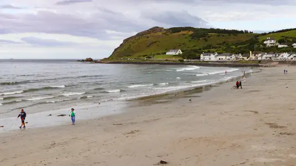 Ballygalley Beach in the evening