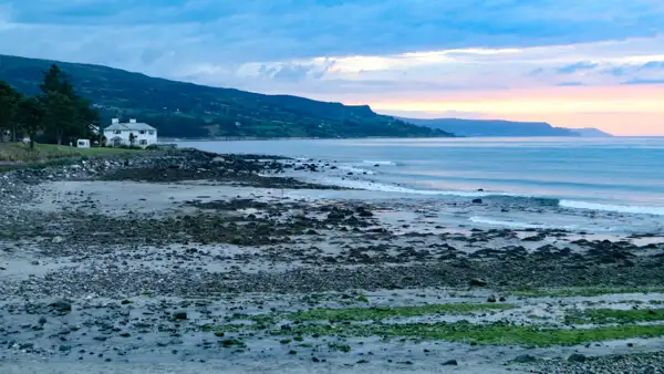 Ballygalley Beach in the evening