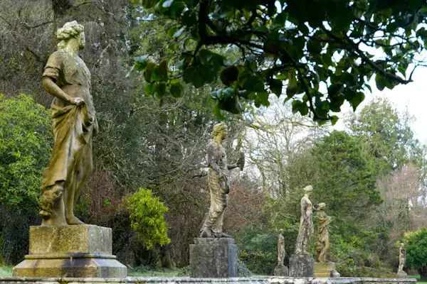 Italian statues at Johnstown Castle Park