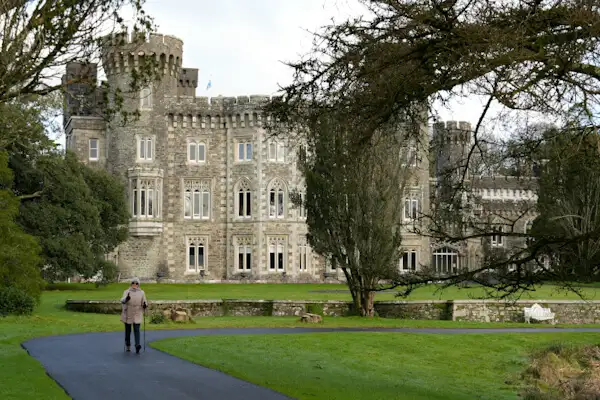 Walking lady at Johnstown Castle Park