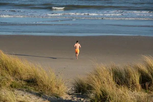 Swimmer at The Raven Beach Wexford