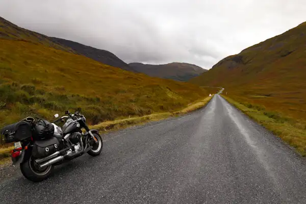 Mountain road on the Isle of Mull