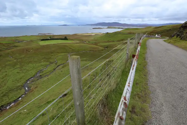 Roadside views over Mull coastline