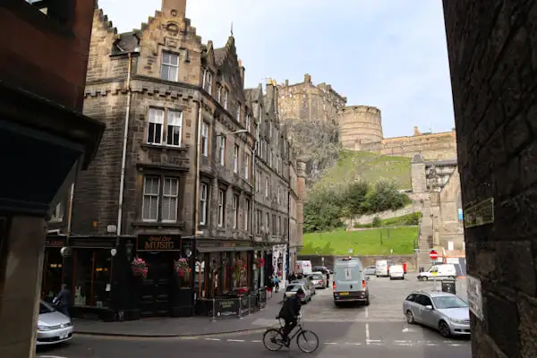 Old Town and Castle in Edinburgh