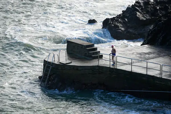 Swimmer at Newtown Cove