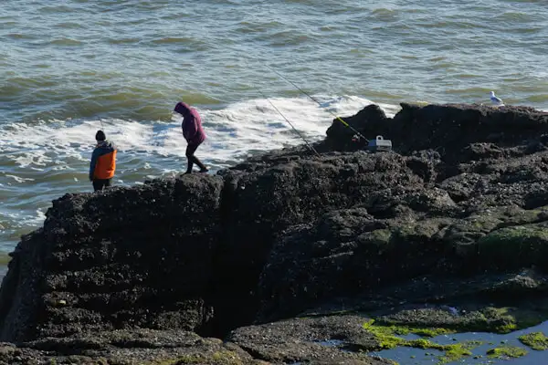 Anglers near Dunmore East