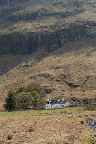 House in the mountains at Glencoe Valley