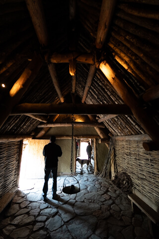 Inside the Turf Hosue at Glencoe Visitor Centre