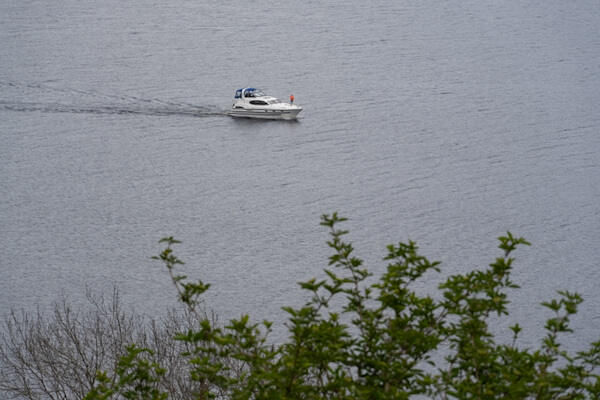 Cruiser boat on Loch Ness