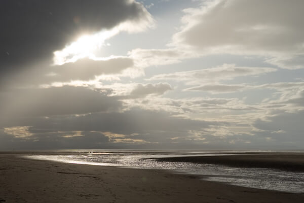 Findhorn Beach in the evening