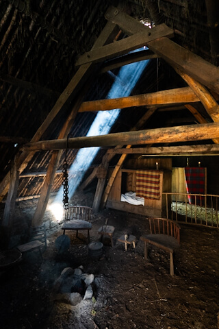 Inside an old Highland house