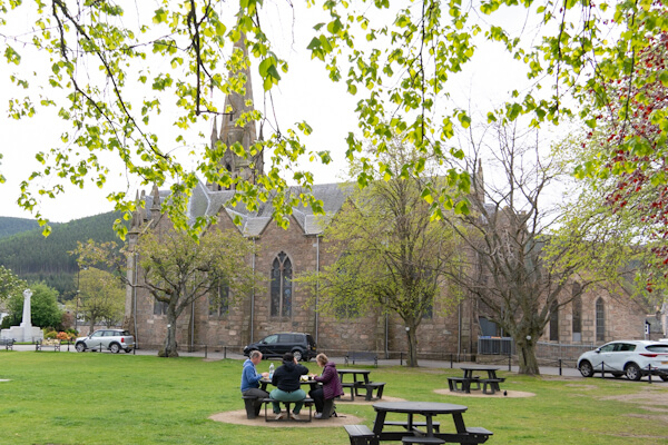 At Church Square in Ballater
