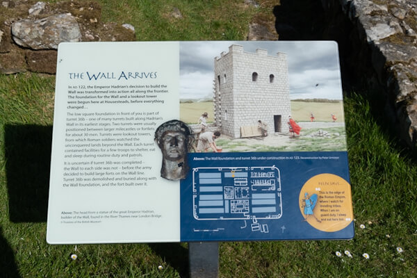 One of many information displays at Homestead Roman Fort