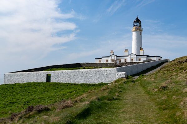 Mull of Galloway Lighthouse with keepers houses and walled garden