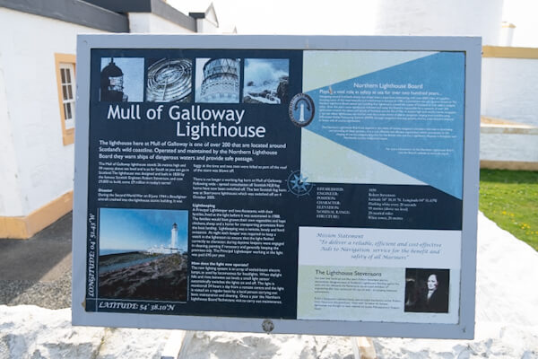 Display at Mull of Galloway Lighthouse