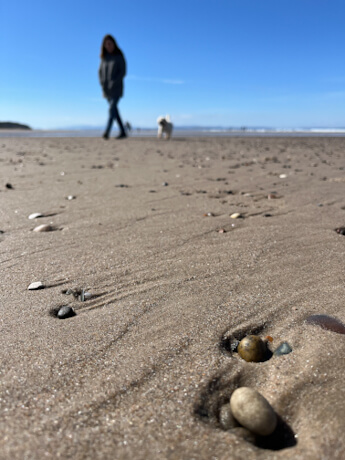 Endless beach at Findhorn
