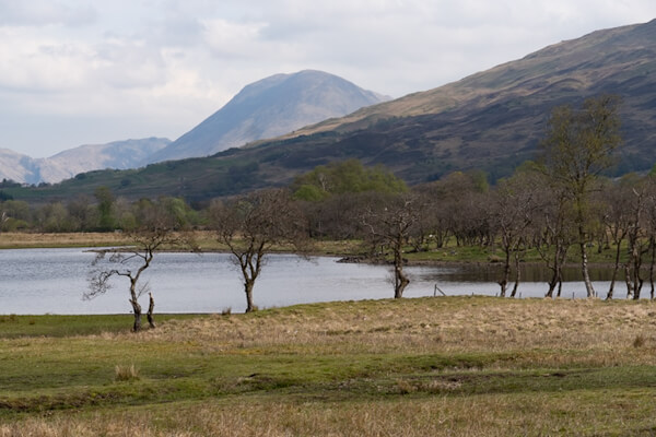 Highland mountains at Kilchurn Castle
