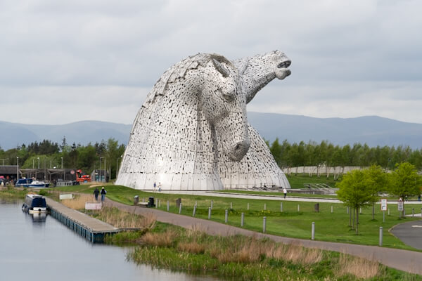 Kelpies at the canal