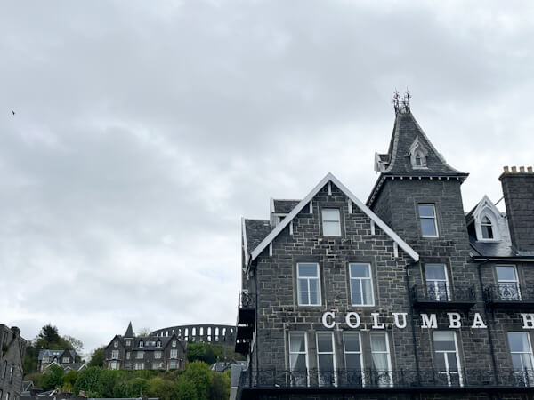 Columba Hotel and Mc Caigs Tower in Oban