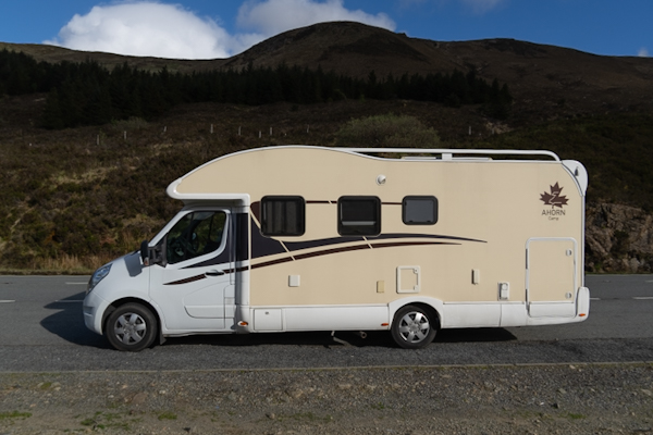 Our motorbike on the Isle of Skye