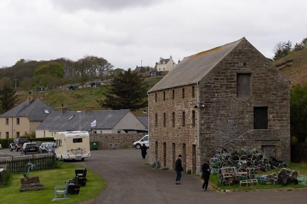 At Dunbeath old fishing harbour