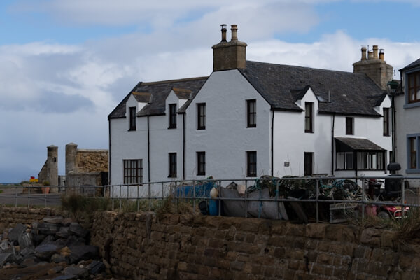 Old Harbour buildings at Portmahomack