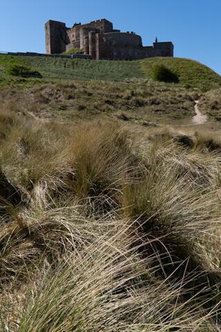 Bamburgh Castle and dunes
