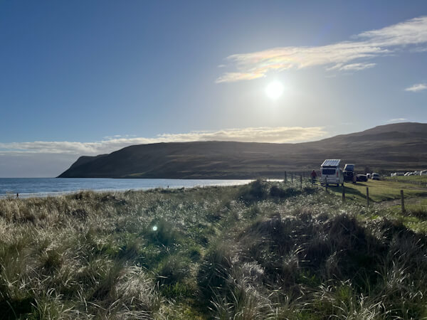 Camping at the beach