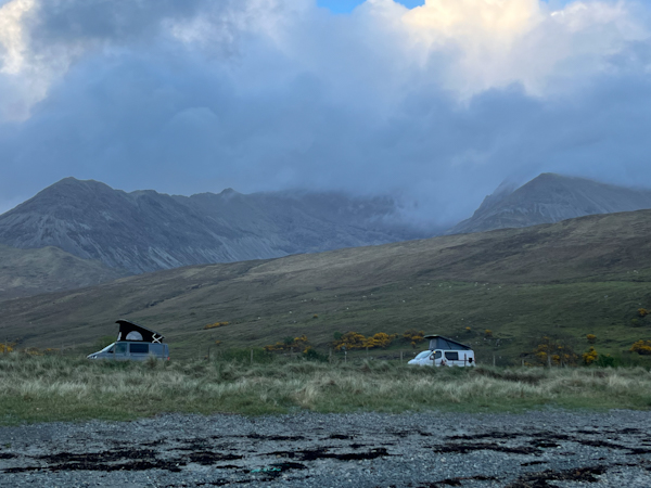 Campsite with stunning views on Isle of Skye