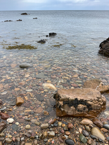 Clear waters at the northeastern coast