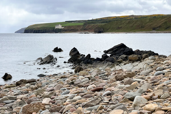 View of old Dunbeath Castle