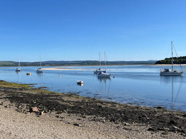 Sailing yachts at Findhorn