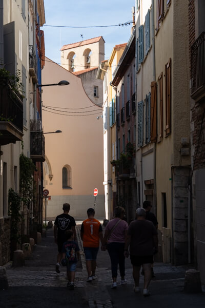 Narrow streets in Perpignan