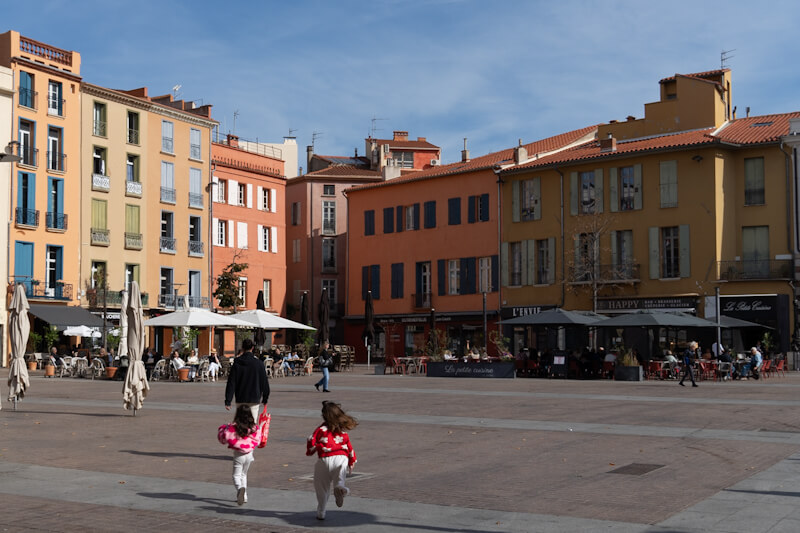 At the Place de la Republique (Perpignan)