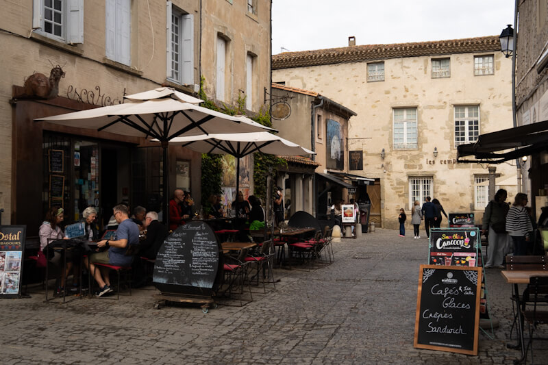 Restaurants at the old town (Carcassone)